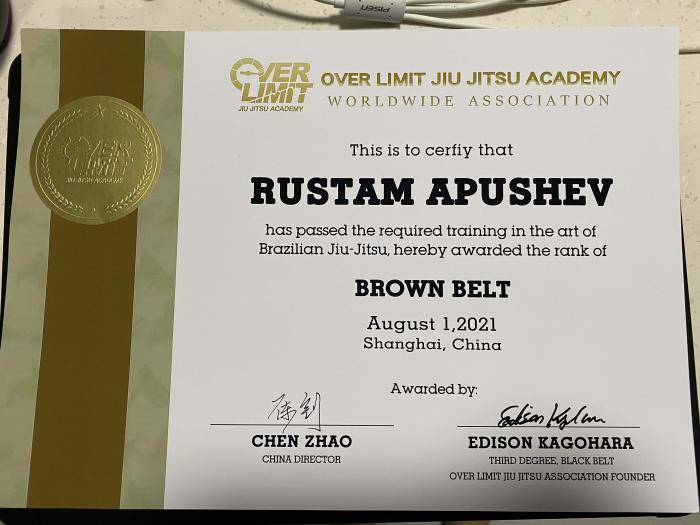 BJJ BELTCHECKER  Rustam Apushev (1440 points)